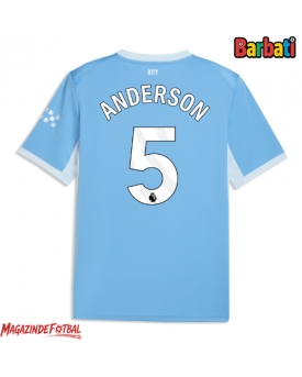 Manchester City Elliot Anderson #5 Tricou Fotbal Replică 2026-27 Barbati Acasa Manchester City Elliot Anderson #5 Tricou Fotbal Replică 2026-27 Barbati Acasa